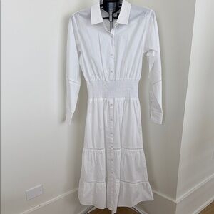 Thakoon White Long Sleeve Dress